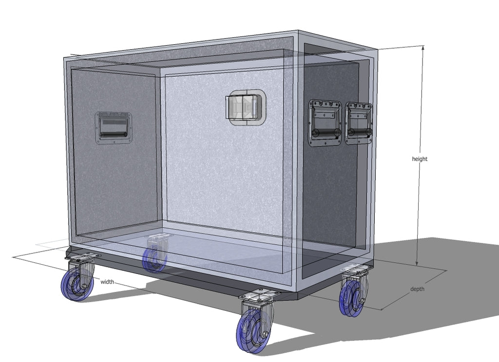 2x12 or 2x10 cab case live-in - Brady Cases - 2