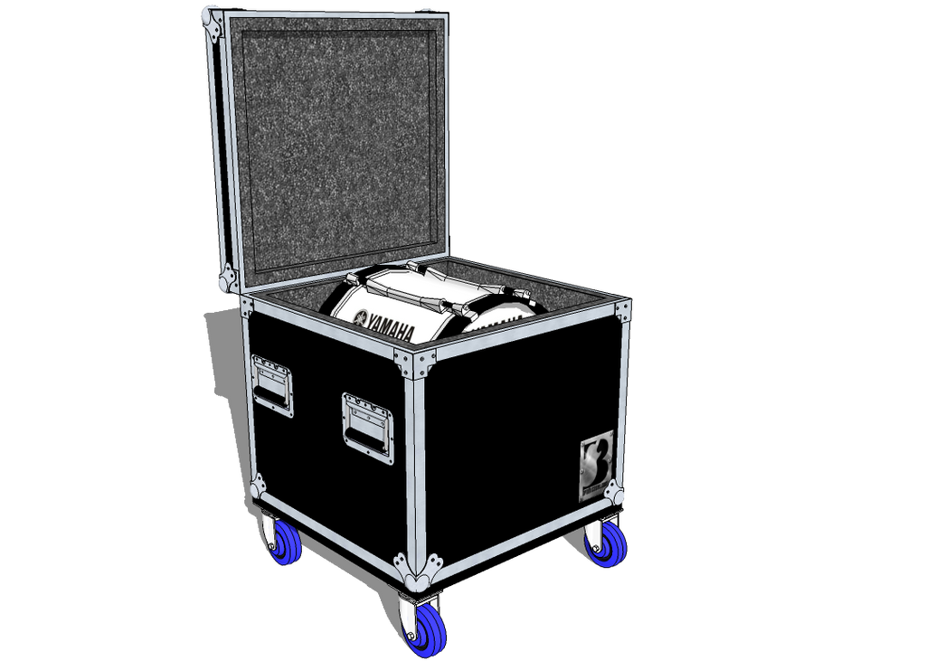 Drum Case Trunk or Vault - Brady Cases - 14