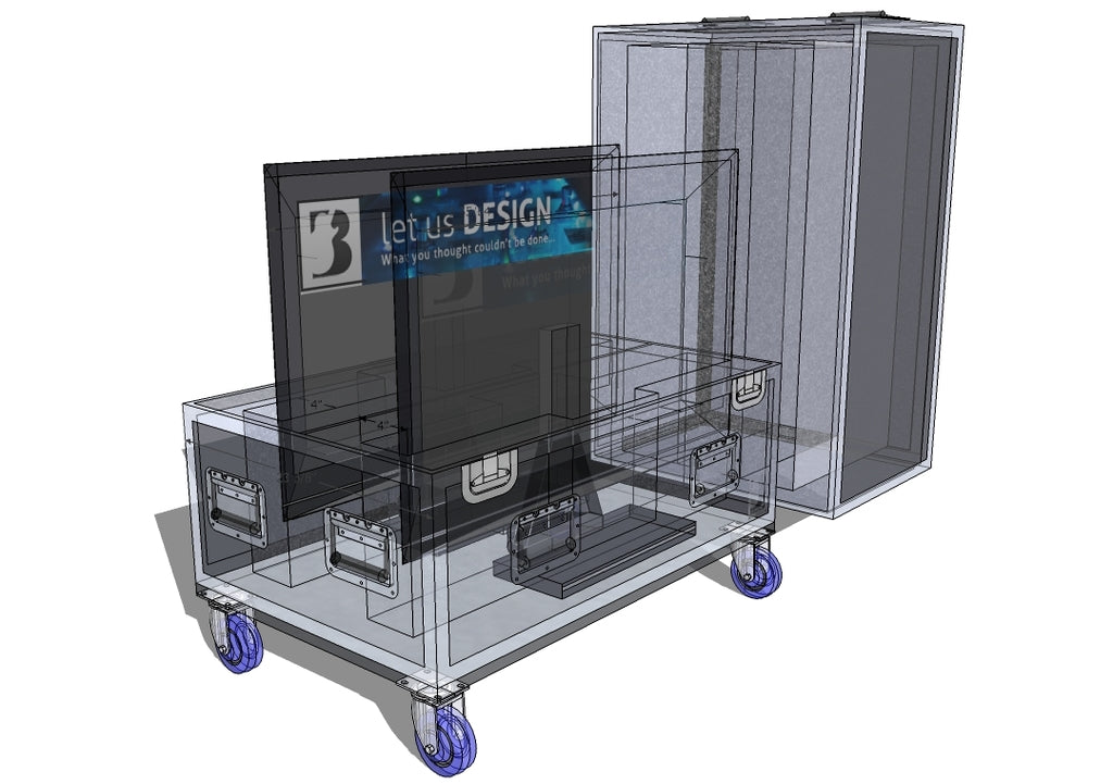 Double Screen Case - Plasma/LCD/LED - Brady Cases - 2