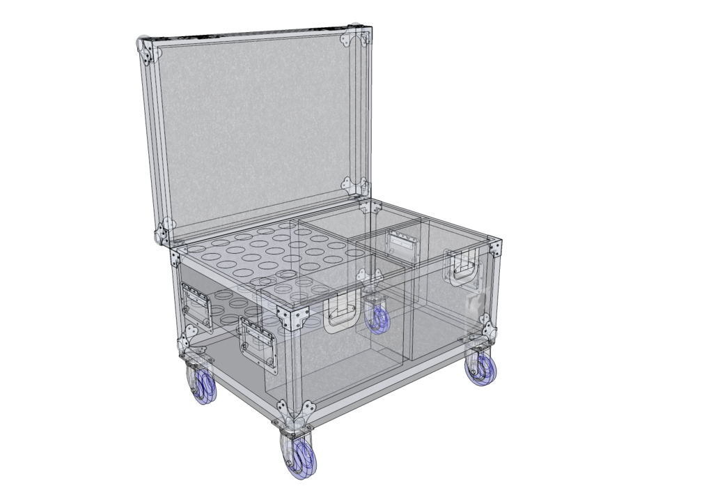Mic Case Third Pack Trunk - Brady Cases - 2