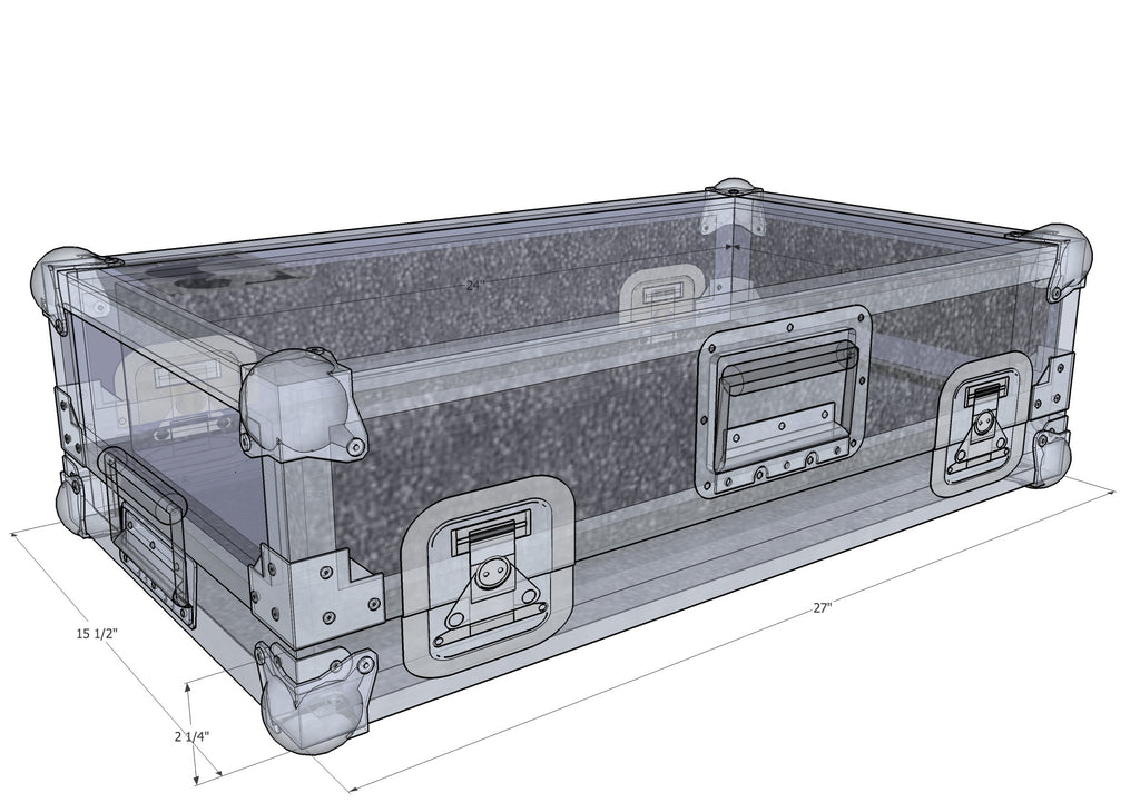 PT-2 Pedal Train Case PT2 - Brady Cases - 2