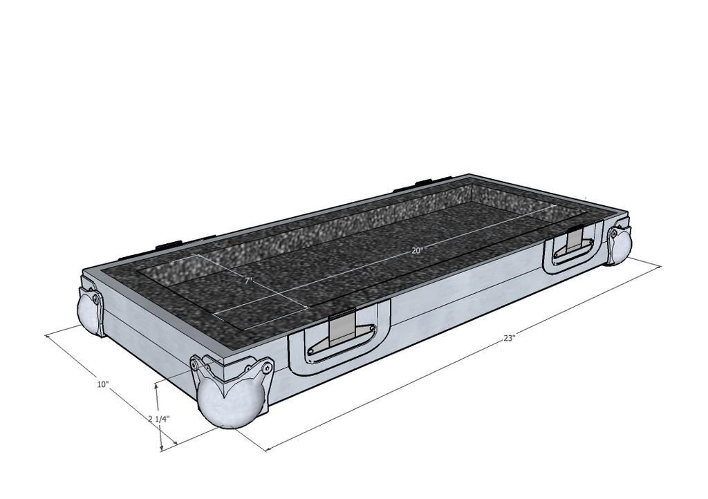 PT Mini Pedal Train Case - Brady Cases - 3