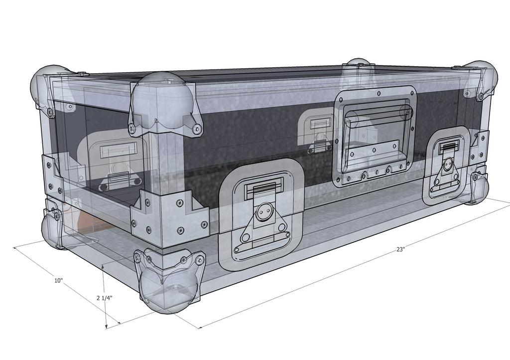 PT Mini Pedal Train Case - Brady Cases - 2