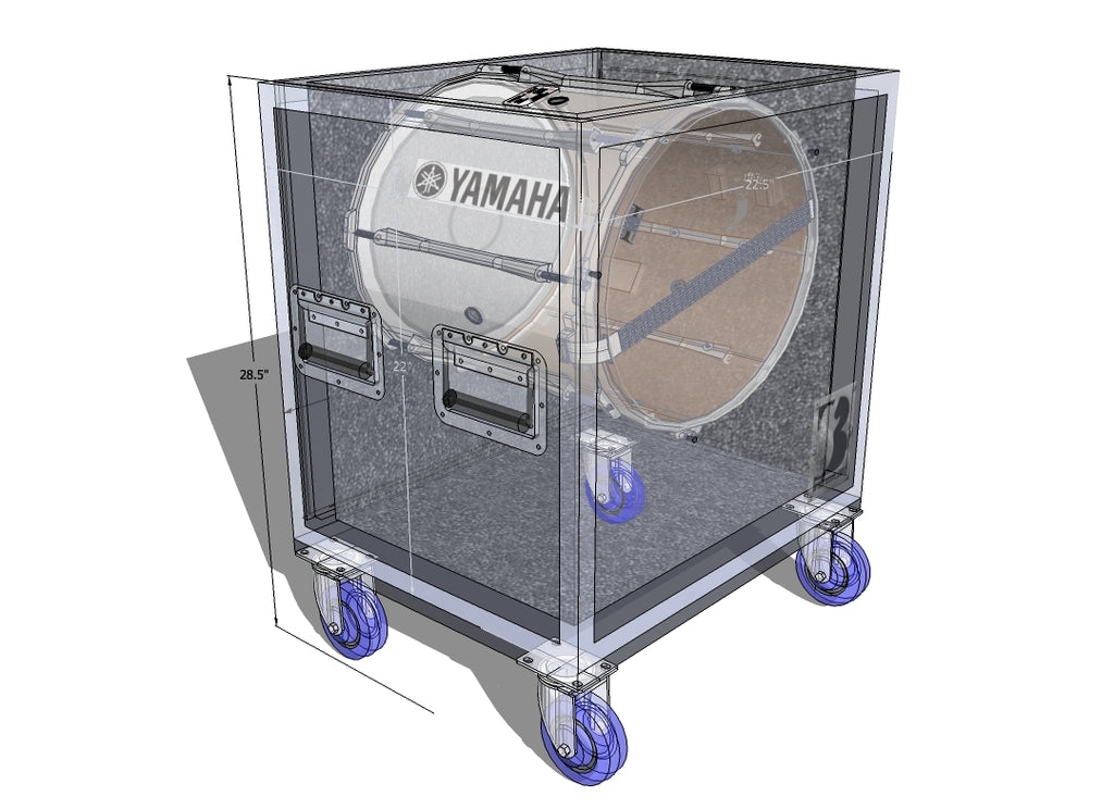 Single Marching Snare Case - Brady Cases - 2