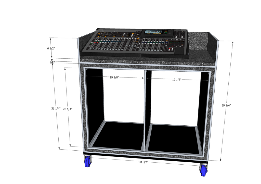 Mixer/Rack case - Brady Cases - 11