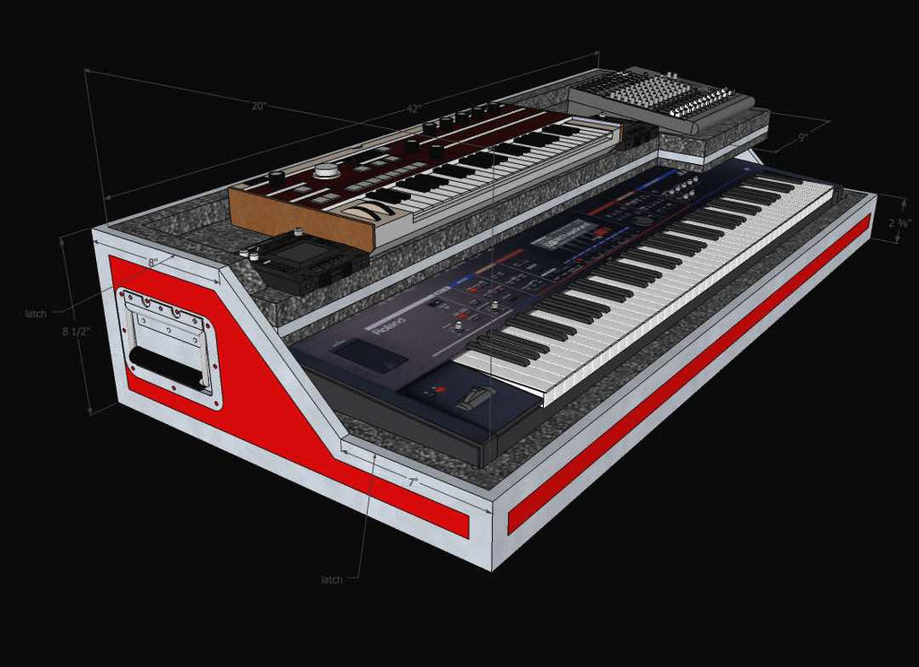 Double keyboard case - Brady Cases - 2