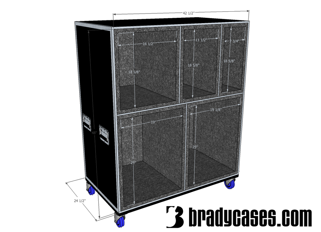 Drum Case Trunk or Vault - Brady Cases - 16
