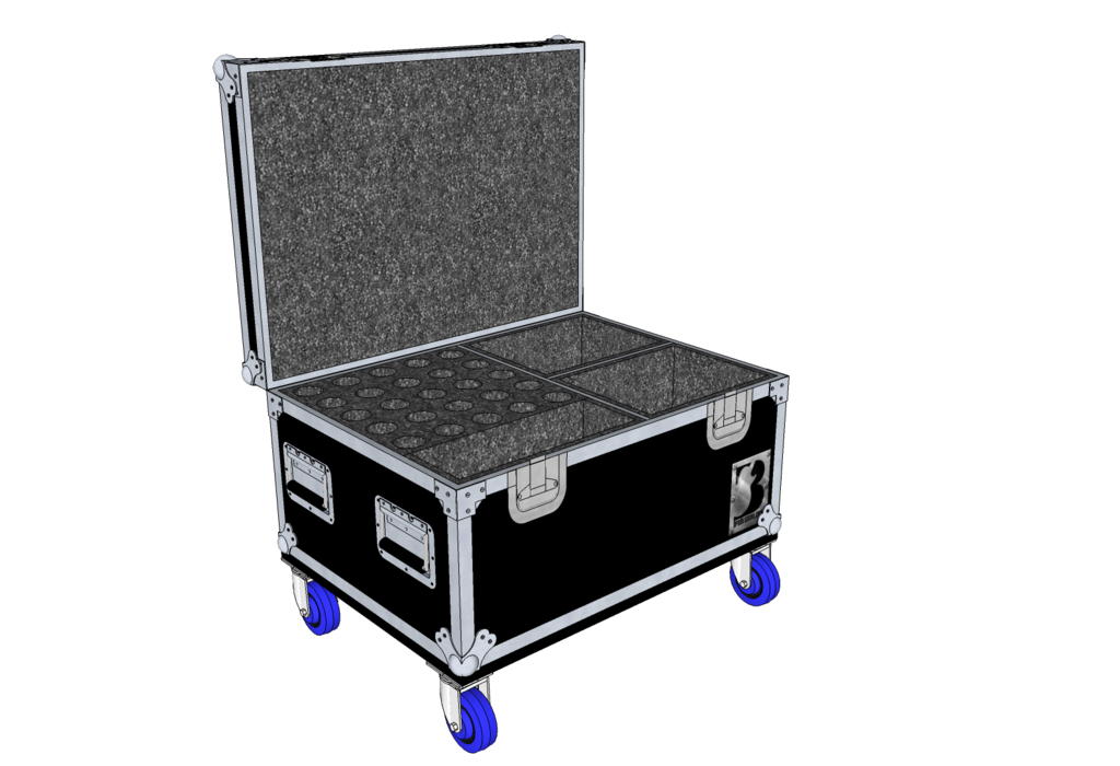 Mic Case Third Pack Trunk - Brady Cases - 1